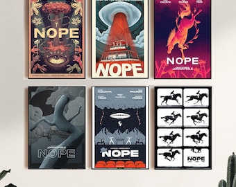 Nope (2022)Movie Poster,Canvas Print,Wall Art,Room Decor,Canvas Painting Unframed