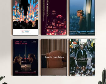 Lost In Translation, filmposter, canvasprint, kunst aan de muur, kamerdecoratie, canvas schilderij ingelijst