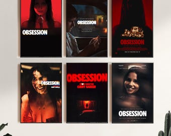 Obsession (2026), filmposter, canvasprint, kunst aan de muur, kamerdecoratie, canvas schilderij ingelijst
