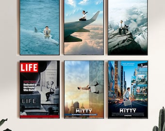 The Secret Life of Walter Mitty (2013)Movie Poster,Canvas Print,Wall Art,Room Decor,Canvas Painting Unframed