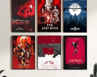 The Lost Boys (1987), filmposter, canvas, kunst aan de muur, kamerdecoratie, canvas schilderij, ingelijst