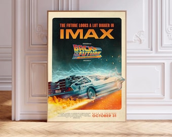Regreso al futuro (1985), póster de película, impresión en lienzo, arte de pared, decoración de habitación, pintura en lienzo sin marco
