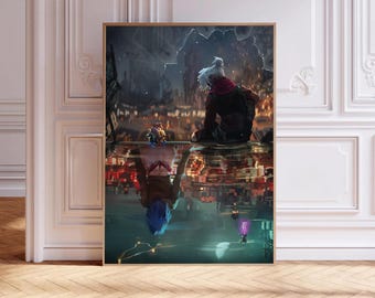 Arcane poster, canvasafdruk, muurkunst, kamerdecoratie, canvas schilderij ingelijst