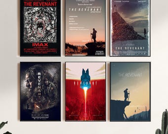 The Revenant (2015), filmposter, canvasprint, kunst aan de muur, kamerdecoratie, canvas schilderij ingelijst