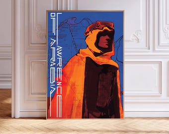Lawrence of Arabia, filmposter, canvasprint, kunst aan de muur, kamerdecoratie, canvas schilderij ingelijst