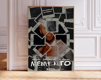 Memento,Movie Poster,Canvas Print,Wall Art,Room Decor,Canvas Painting Unframed