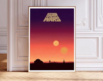 Star Wars-reisposter, canvasafdruk, kunst aan de muur, kamerdecoratie, canvas schilderij ingelijst