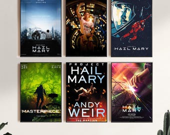 Project Hail Mary(2026)Movie Poster,Canvas Print,Wall Art,Room Decor,Canvas Painting Unframed