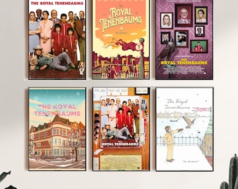 The Royal Tenenbaums (2001),Movie Poster,Canvas Print,Wall Art,Room Decor,Canvas Painting Unframed