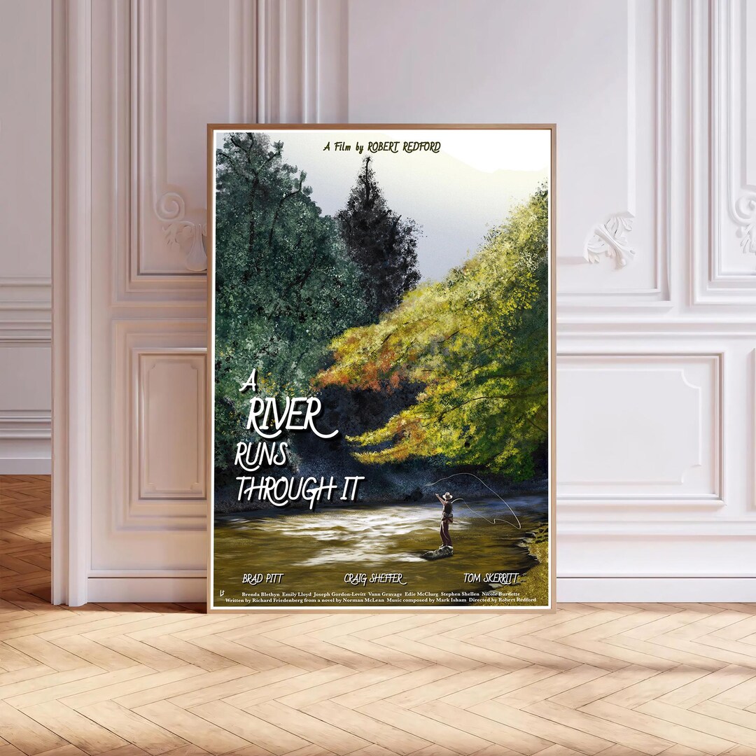 A River Runs Through It Movie Poster, Waterproof Canvas Print