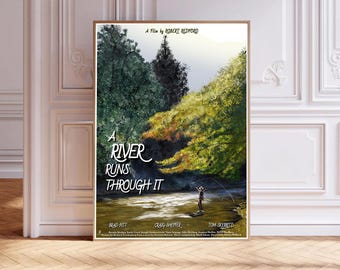 A River Runs Through It Movie Poster, Waterproof Canvas Print
