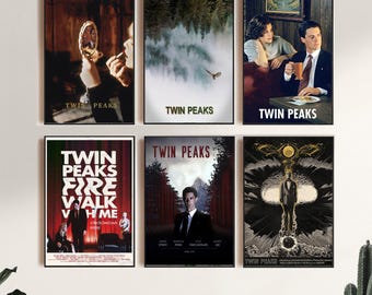 Twin Peaks,Movie Poster,Canvas Print,Wall Art,Room Decor,Canvas Painting Unframed