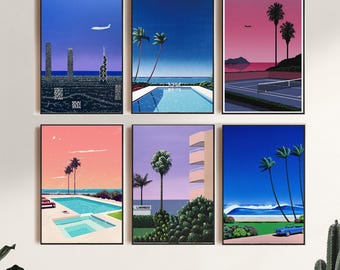 Hiroshi Nagai Art Poster,Canvas Print,Wall Art,Room Decor,Canvas Painting Unframed