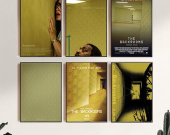Backrooms (2026),Movie Poster,Canvas Print,Wall Art,Room Decor,Canvas Painting Unframed