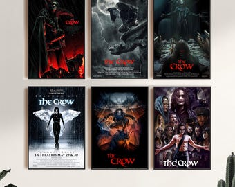 The Crow,Movie Poster,Canvas Print,Wall Art,Room Decor,Canvas Painting Unframed