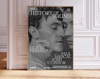 The History of Sound,Movie Poster,Canvas Print,Wall Art,Room Decor,Canvas Painting Unframed