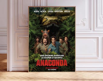 Anaconda (2025),Movie Poster,Canvas Print,Wall Art,Room Decor,Canvas Painting Unframed