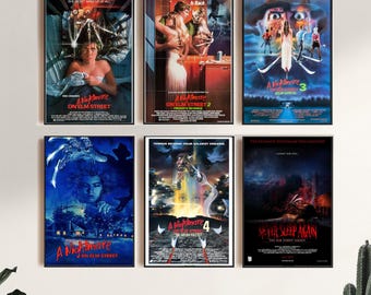 A Nightmare on Elm Street,Movie Poster,Canvas Print,Wall Art,Room Decor,Canvas Painting Unframed