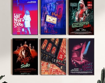 Last Night in Soho (2021),Movie Poster,Canvas Print,Wall Art,Room Decor,Canvas Painting Unframed