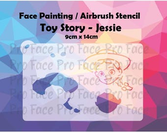 Toy Story Stencil ( Jessie )- Face Painting / Airbrush Stencil