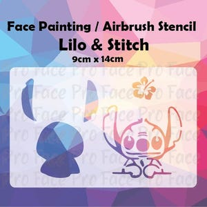 Stitch Schablon - Ansiktsmålning / Airbrush Schablon