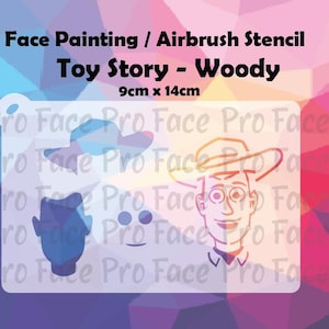 Toy Story Stencil (Woody ) - Kinderschminken / Airbrush Schablonen