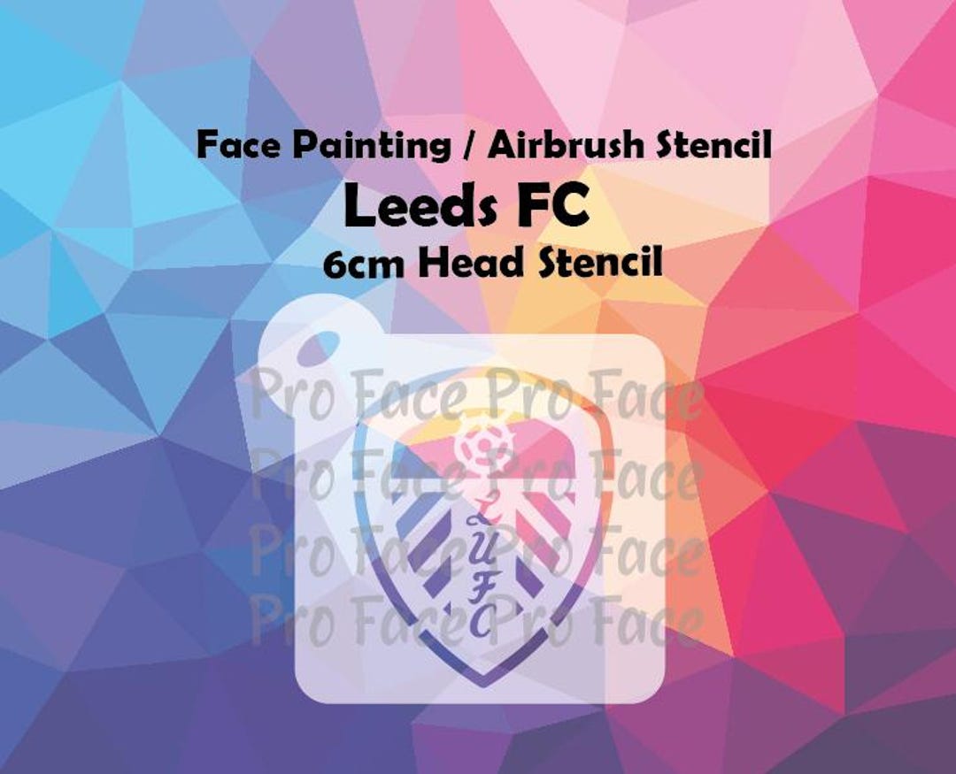 Leeds FC Stencil - Face Painting / Airbrush Stencil - Etsy
