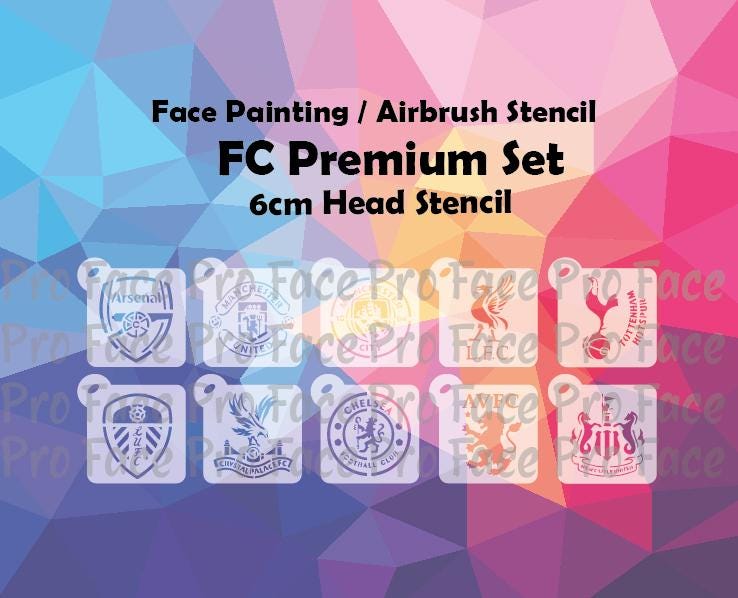 Leeds FC Stencil - Face Painting / Airbrush Stencil - Etsy