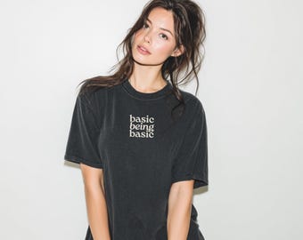 T-shirt DJO Basic Being Basic | Produits dérivés DJO | T-shirt Joe Keery, T-shirt The Crux | T-shirt Comfort Colors DJO | T-shirt pour fans de musique indie