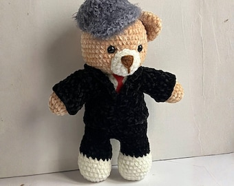Patrón de ganchillo de osito de peluche - amigurumi PDF / Juguete de peluche amigurumi / Patrón de ganchillo de osito de peluche adorable / Tutorial en inglés para principiantes