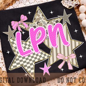 LPN PNG, Pink Polka Dot LPN Nurse Shirt Design, Licensed Practical Nurse Png, Nursing Sublimation File