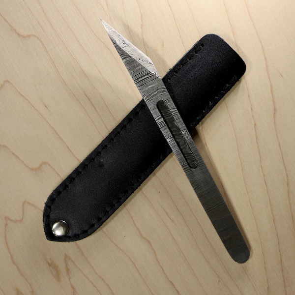 Damascus Steel Kiridashi Marking Knife