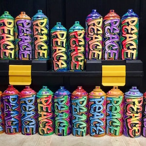 1 Personalized Graffiti Spraypaint Can, name and color(s) of your choice