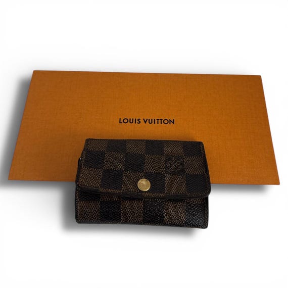 Authentic Vintage Louis Vuitton Damier Ebene 6 Key Wallet