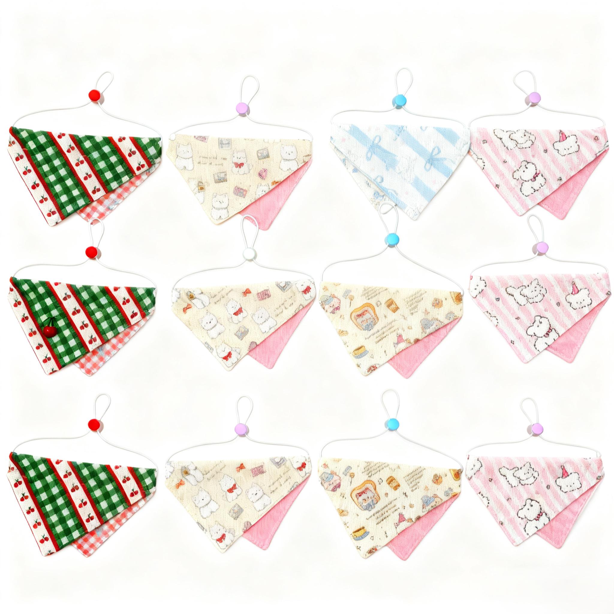 Bib Pattern Cat Easy Sewing Pattern - Cats and Dogs Bandana Bibs, Personalized Gift for ...