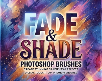Fade and Shade Brushes for Procreate,Smooth Blending, Shading and Gradient Brush Set for Art, Lettering & Illustration