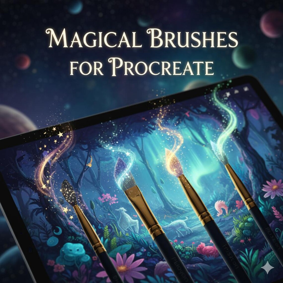 Magical Brushes for Procreate | Sparkle, Glow, Light & Fairy Dust Brush ...