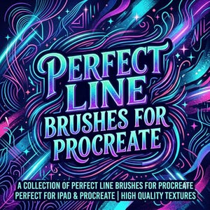 Perfect Line Brushes for Procreate,  Smooth Inking, Clean Line Art & Precision Drawing Brush Pack for iPad Procreate and Instant Access