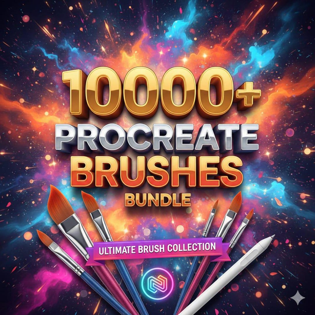 10000 Procreate Brushes Mega Pack, Ultimate iPad Drawing & Illustration ...