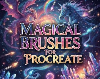 Magische Pinsel für Procreate | Sparkle, Glow, Light & Fairy Dust Pinsel Set | Fantasy, Shimmer und Magic Effect Brushes für Kunst