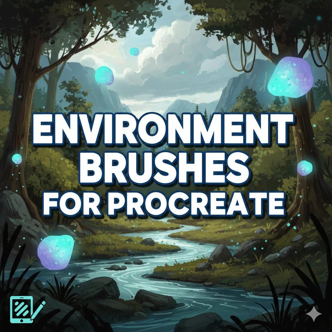 Environment Brush Set for Procreate | Nature Painting & Landscape Art ...