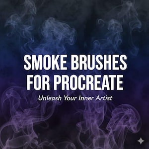 Pinceles de humo para Procreate / Efectos de niebla dinámicos / Recursos de pintura / Paquete de pinceles para Illustrator para iPad / Paquete de sellos de pincel de alta calidad
