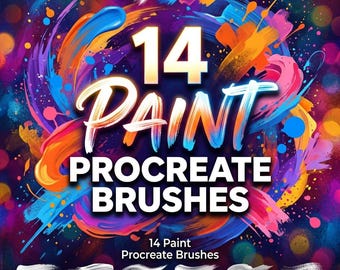 14 Pinsel für Procreate, realistisches Malpinsel-Set für iPad, abstrakte Kunst, Strukturpinsel und Procreate-Zeichenpinsel