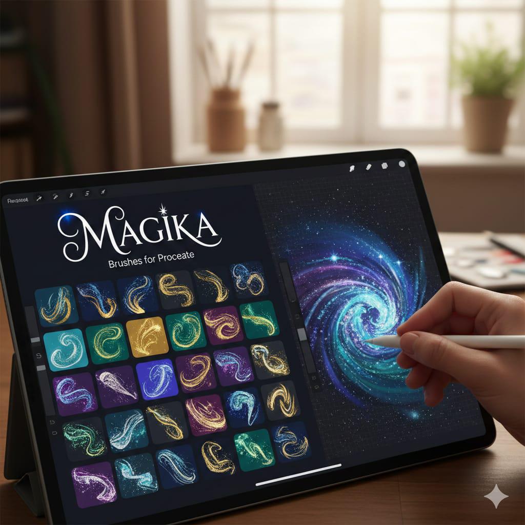35 Magika Procreate Brushes | Enchanted Texture & Magic Effect Set ...