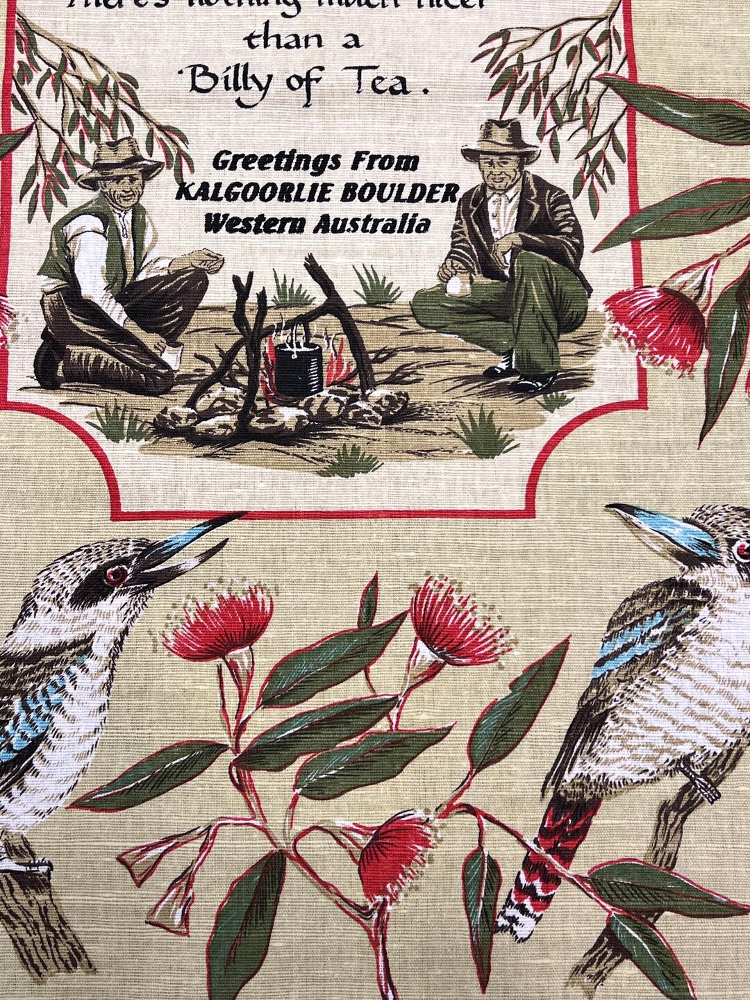 Vintage Billy Tea Tea Towel - Etsy
