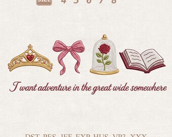 Prinzessin Tiara Rose Stickdatei, Stickdatei