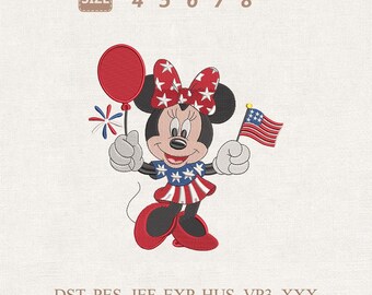 2x Minnie Mouse 200g Stickdatei Buntstifte