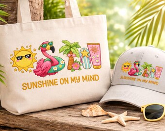 Sommer Flamingo Stickdatei, Strand Urlaub Flamingo Sonnen Palme (Digitaler Download)