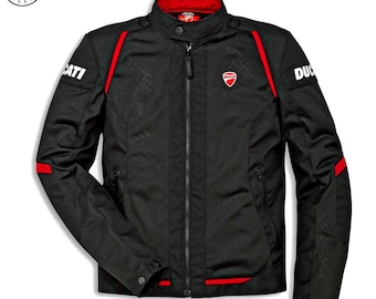 Ducati Flow C4+ Motorcycle Jacket | Armoured & Waterproof Touring Racing Riding and Touring Gear