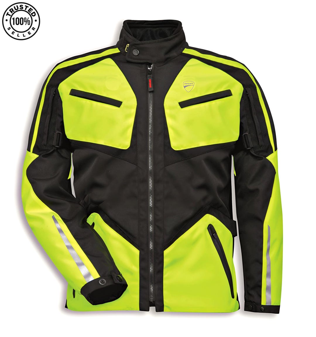 バイクウェア・装備 Ducati Tour Jacket - High Visibility Ducati Tour HV V2 Mesh Fabric Motorcycle Jacket | High-visibility